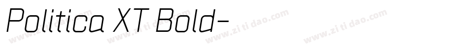 Politica XT Bold字体转换